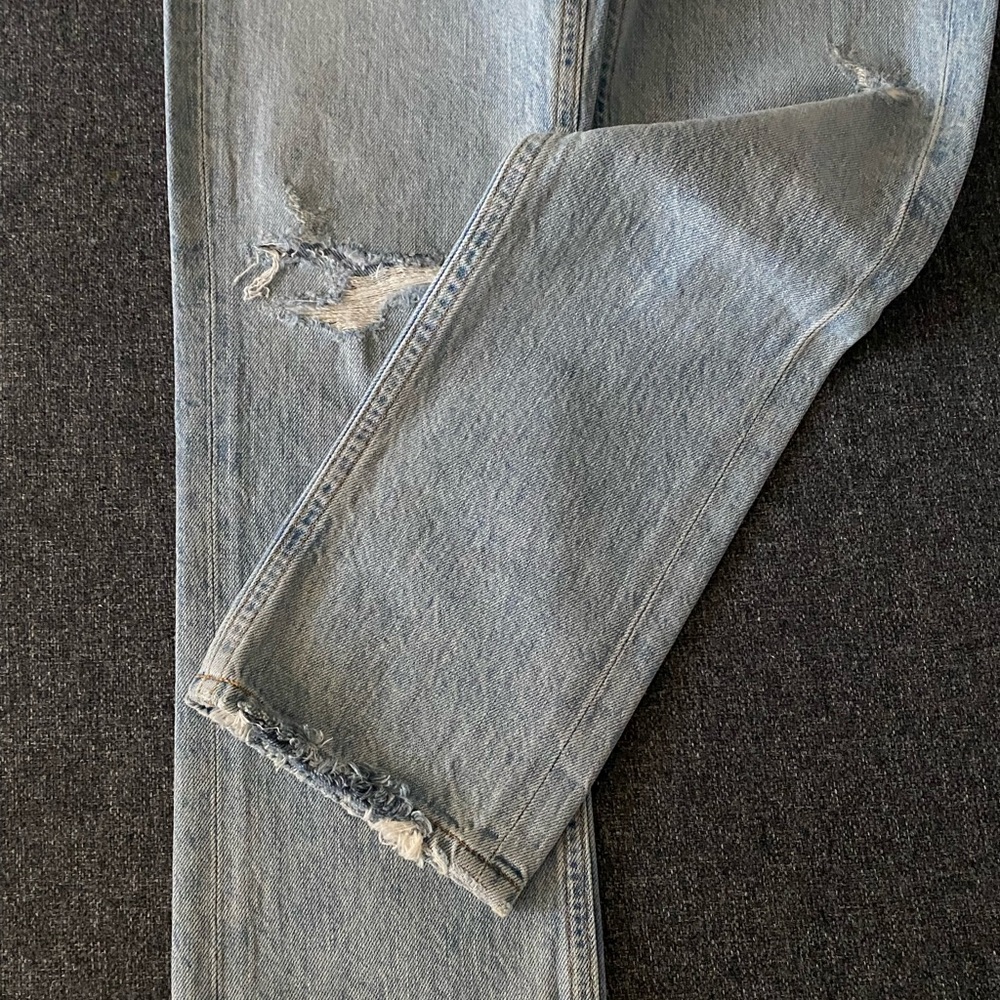 Agolde Riley High Rise Straight Crop Jeans - Picture 15 of 16